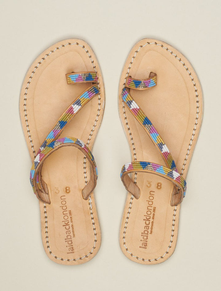 Women's Beaded Maasai Sandals laidback london