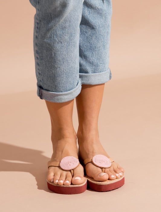 Doli SSR Leather Sandal Baby Pink