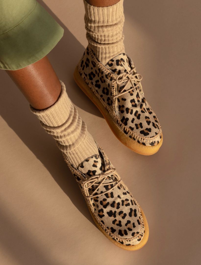 SHENJE boot leopard beige
