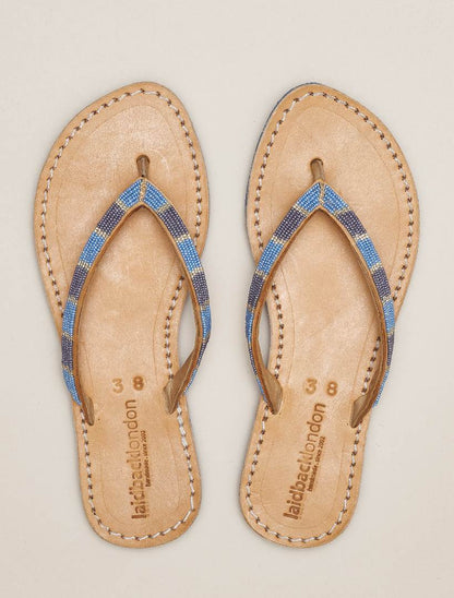 Seri SSB Leather Sandal Aqua